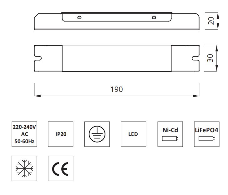 convertisseur luminaires de secours